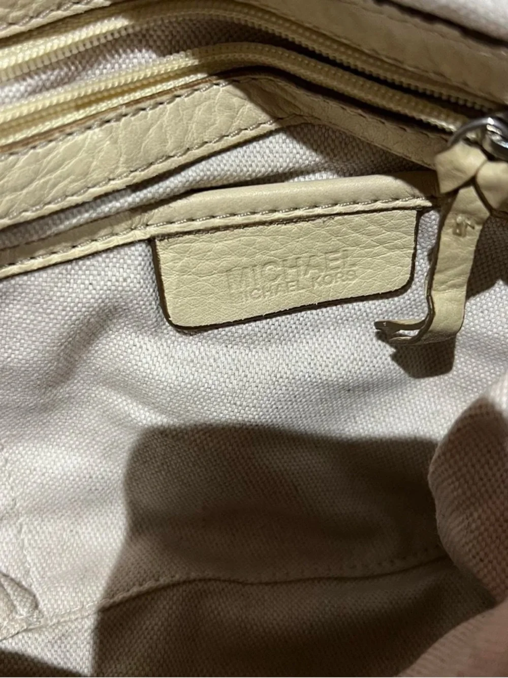 Michael Kors Beige Leather